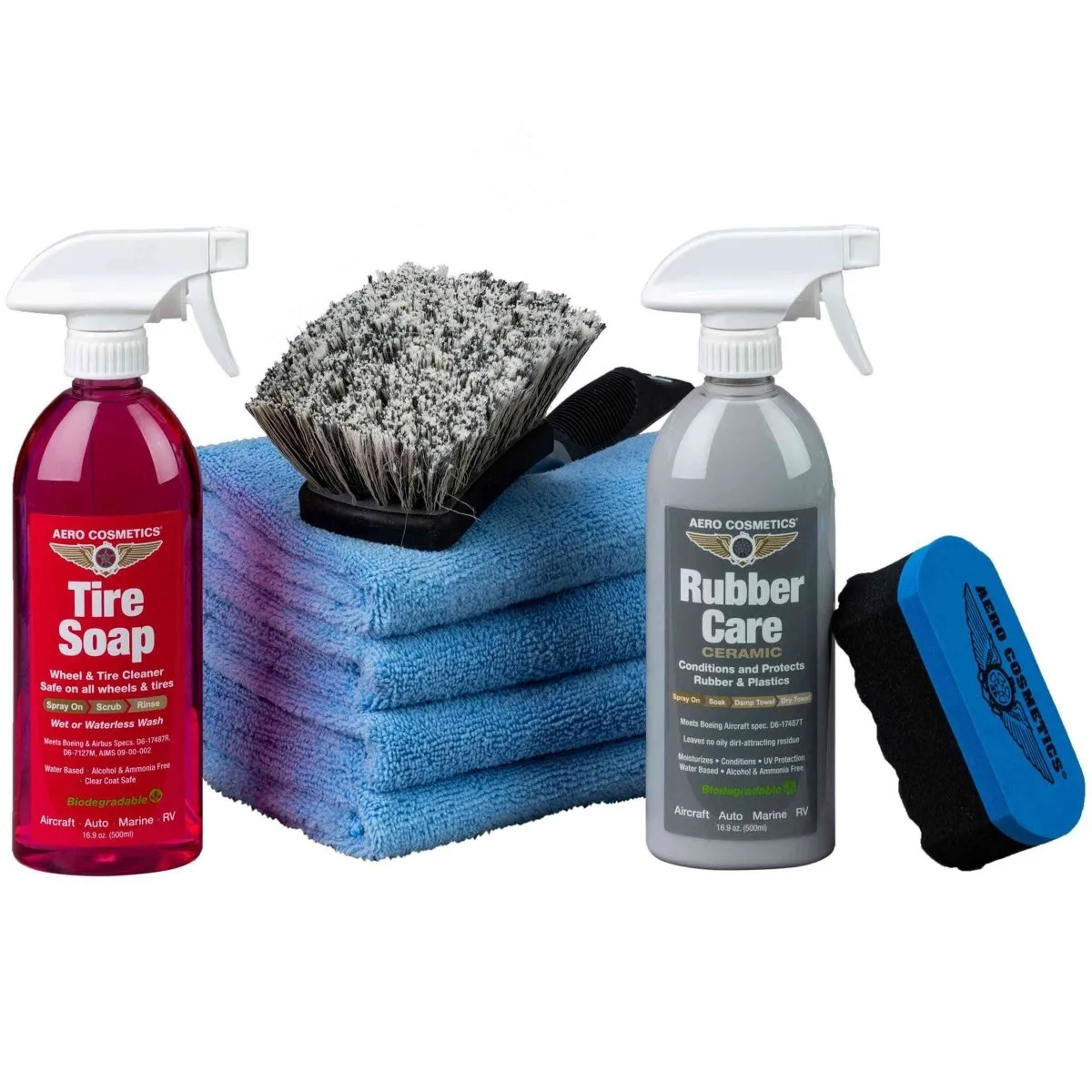 Tire Care Kit - Tire & Wheels Auto, Aircraft, RV Detailing Care Kit