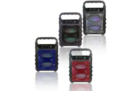 Top Tech Jet-4 500W Audio Fully Amplified Portable 500 Watts Peak Power 4-Inch Speaker