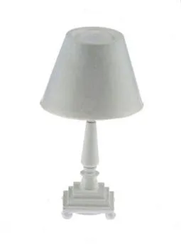 TRADITIONAL TABLE LAMP, WHITE, Electrified