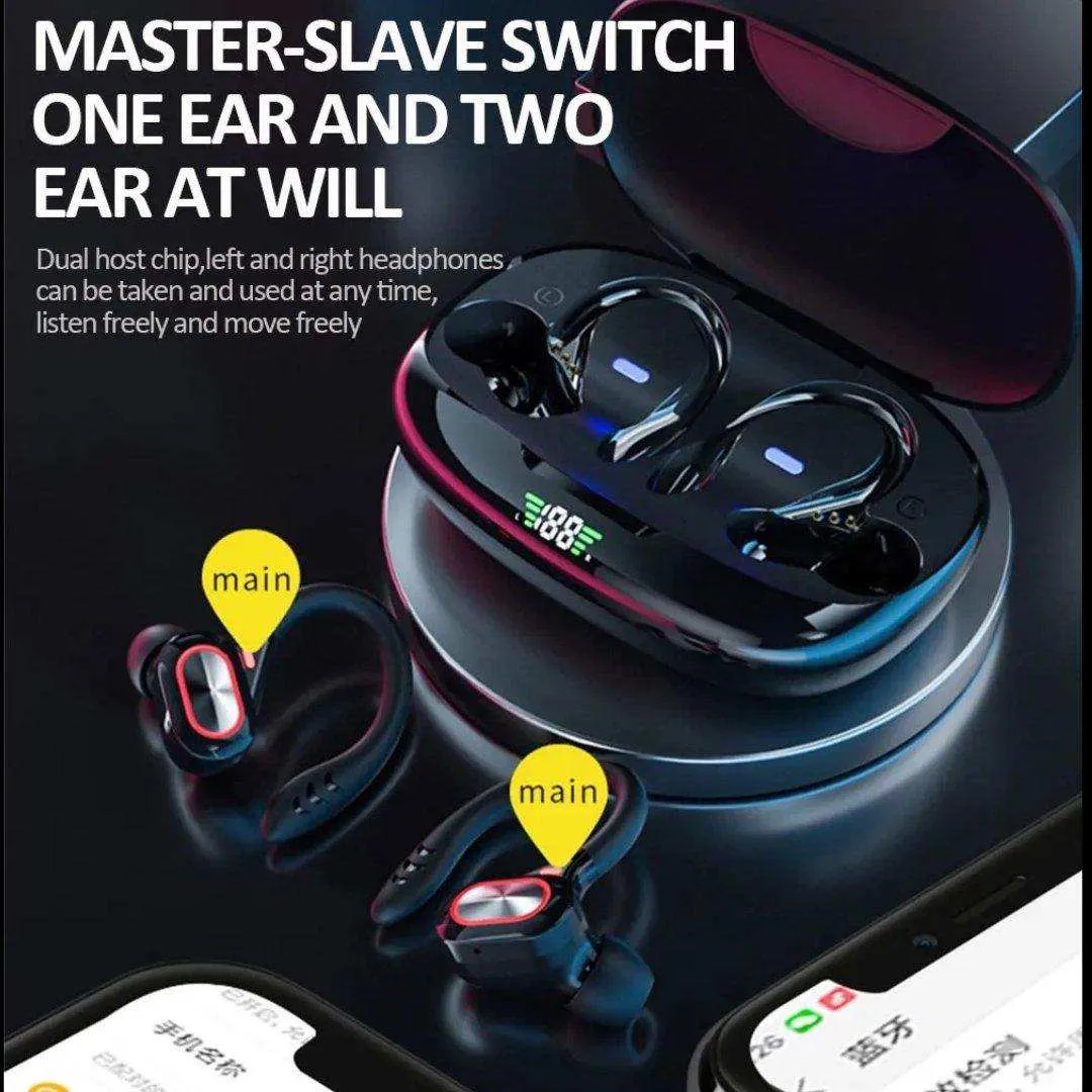 TUTT S730 Wireless Earbuds Bluetooth V5.0 Earbuds Built-in Mic Bluetooth Headphones in-Ear Stereo Wireless Earphones with Charging Case Waterproof Headset Ear Buds for Sport Running Business