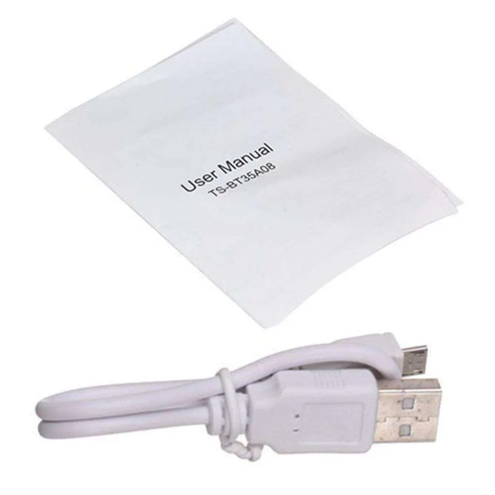 Universal 3.5mm Car A2DP Wireless Bluetooth AUX Audio Adapter Handsfree With Mic - Black
