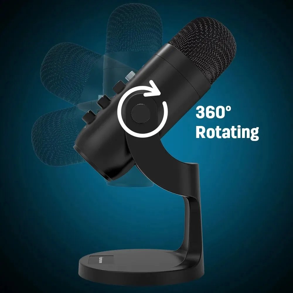 USB Microphone for PC, Mac, Gaming Recording Streaming Podcasting