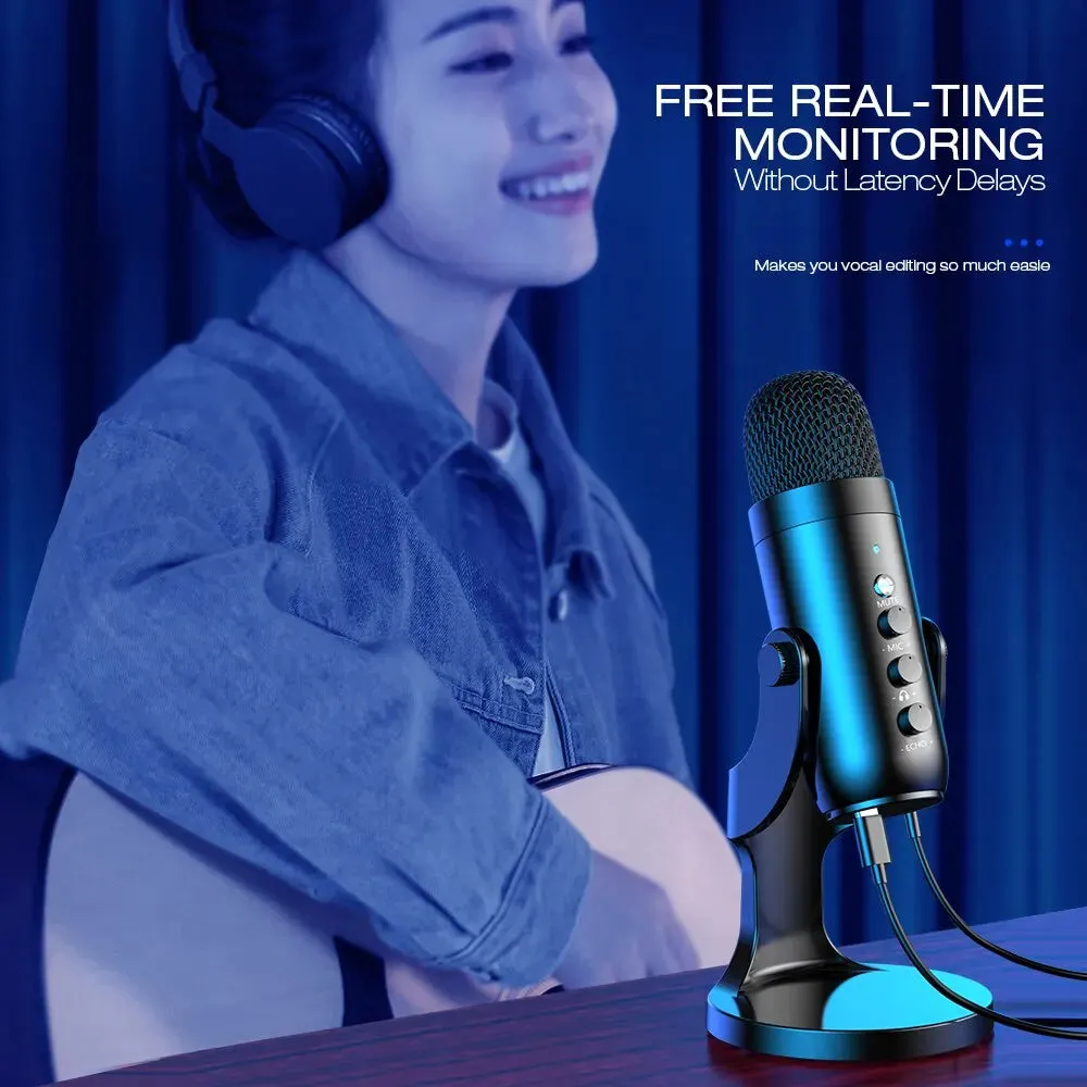 USB Microphone for PC, Mac, Gaming Recording Streaming Podcasting