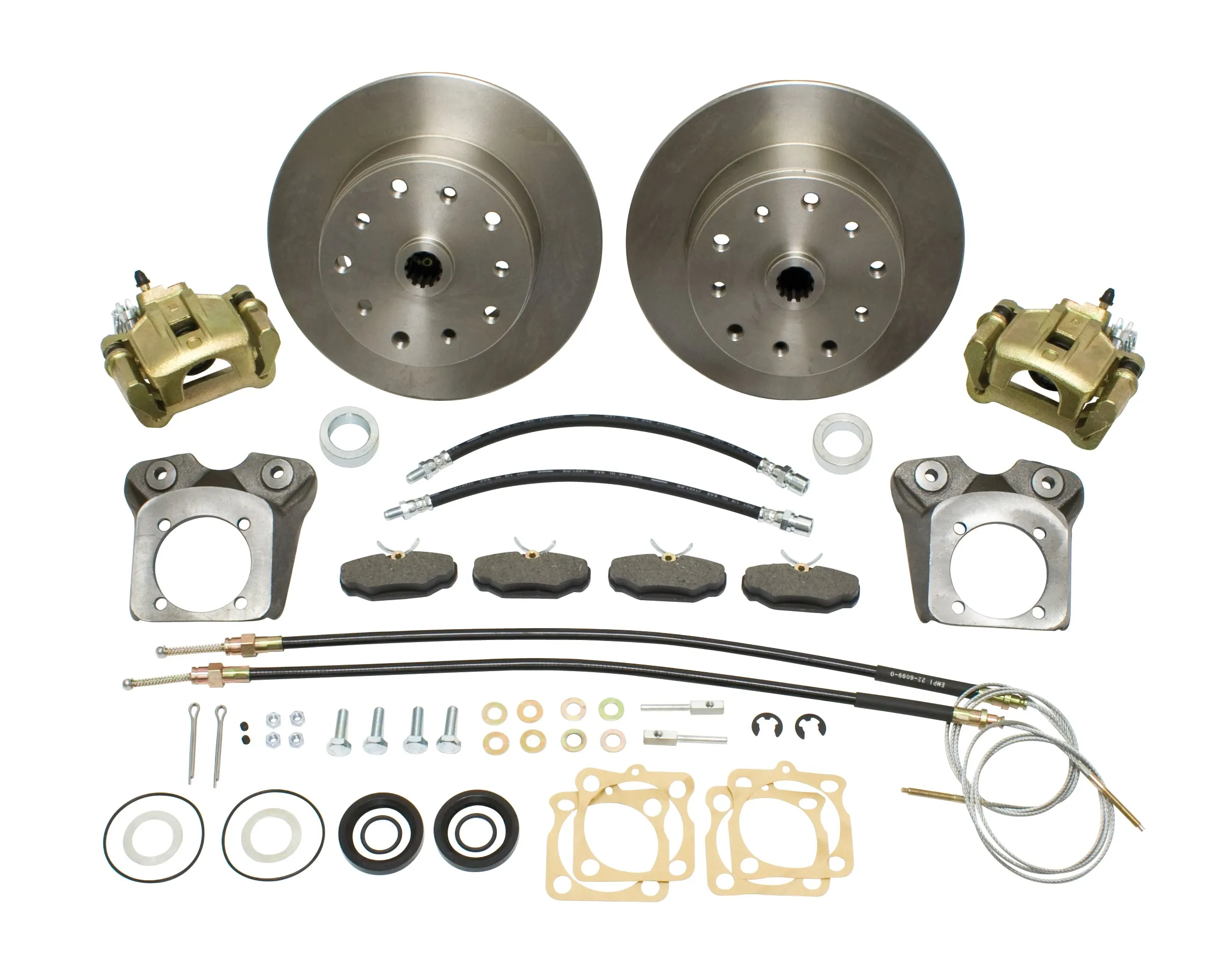 VW Bug Rear Disc Brake Kits With E-Brake
