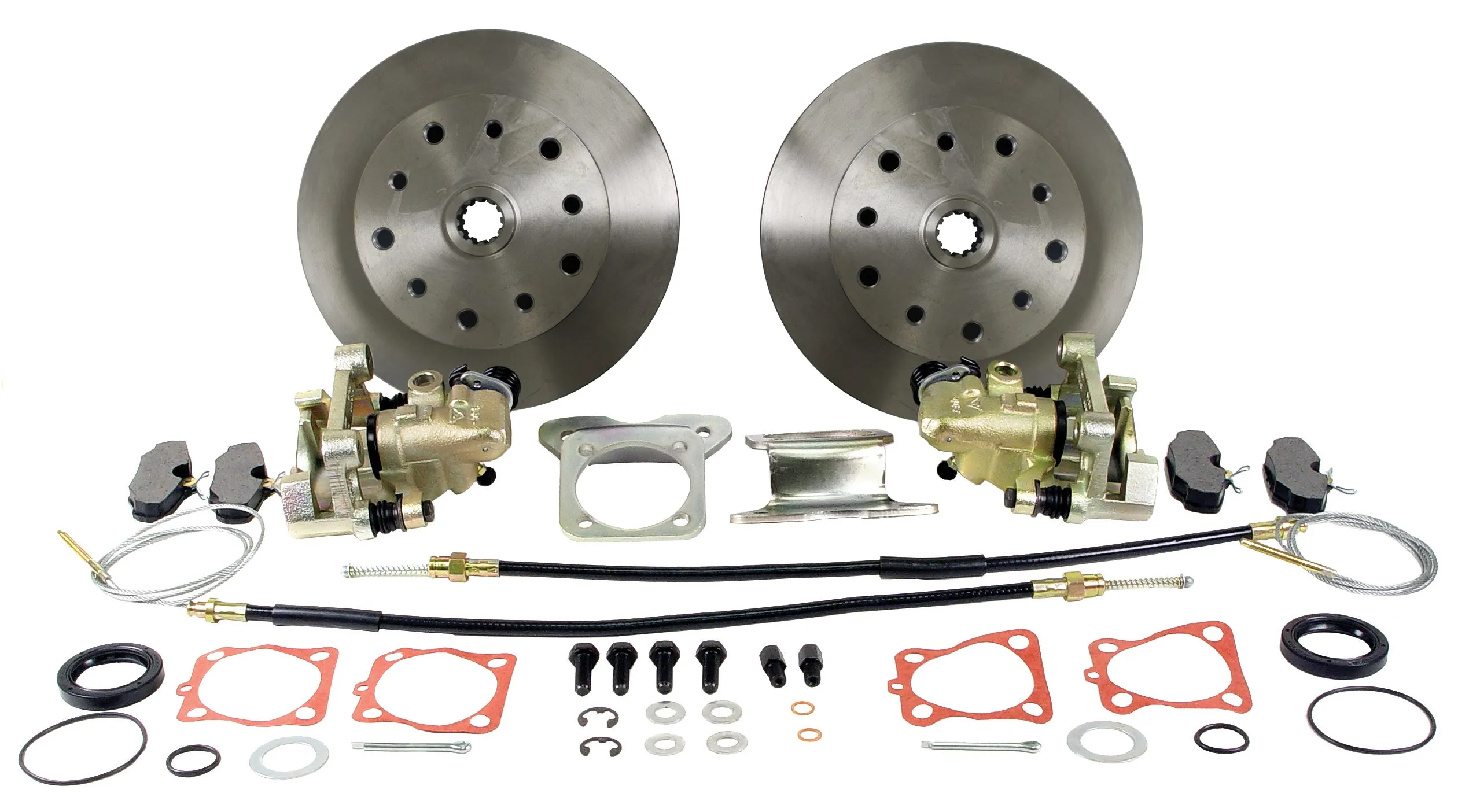 VW Bug Rear Disc Brake Kits With E-Brake