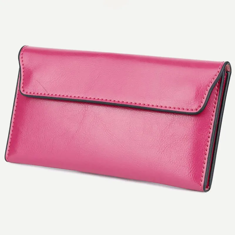 Wallet for Women Slim Multi-Function Minimalist Genuine Leather Handbag Purse