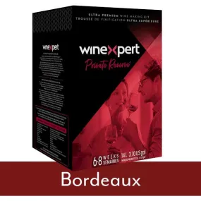 Winexpert Private Reserve Bordeaux Blend Red Wine Making Kit