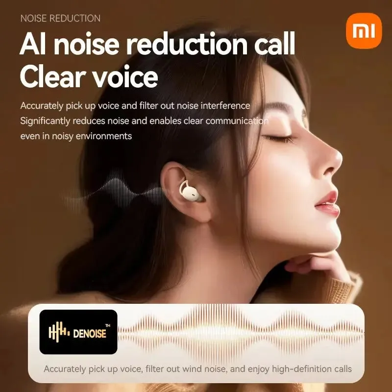 XIAOMI M72 New Sleeping Wireless Earbuds Mini Bluetooth5.4 Touch Cotrol In Ear Headphone comfortable Noise Reduction Headset