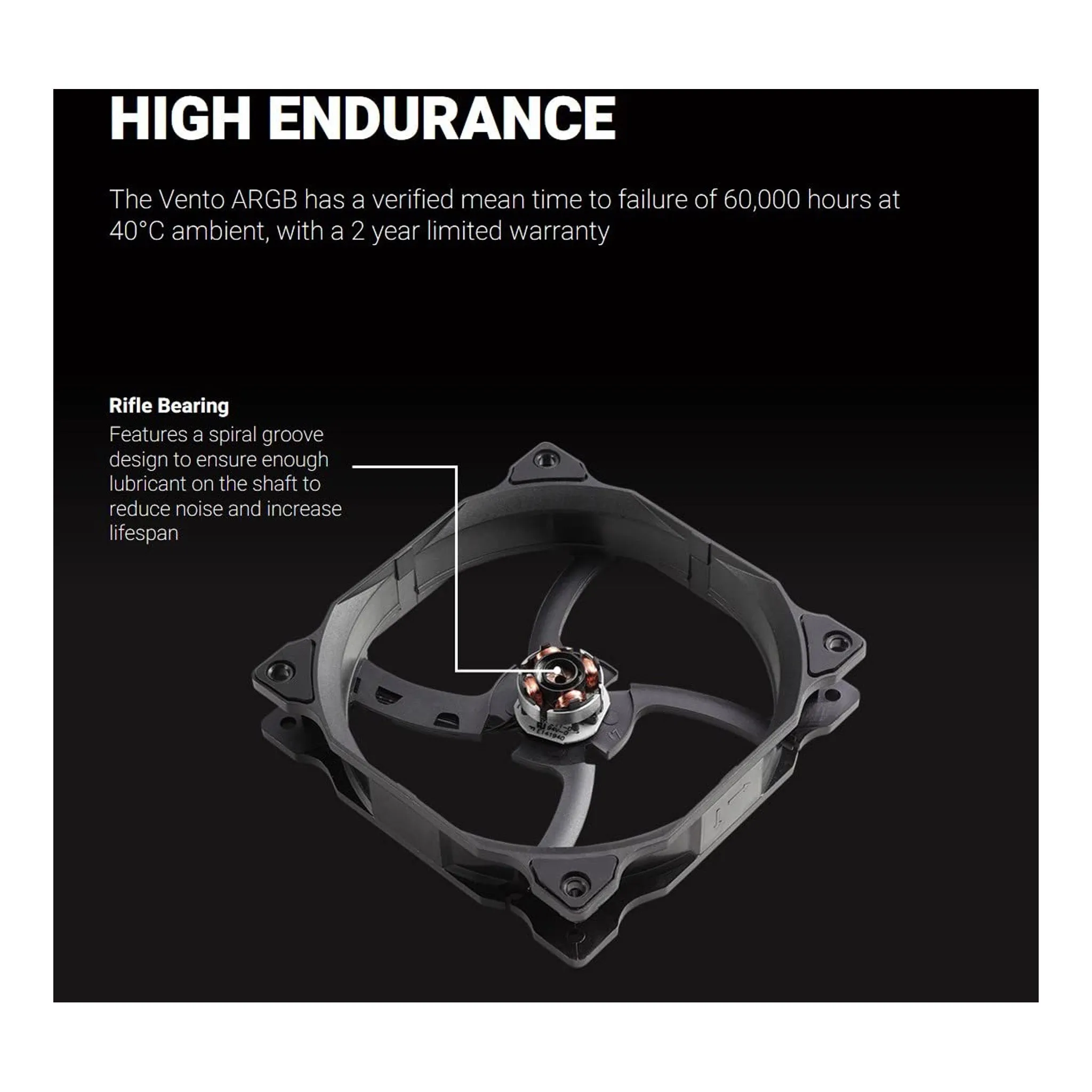 XPG VENTO 120 ARGB 120mm High Performance Cooling Fan