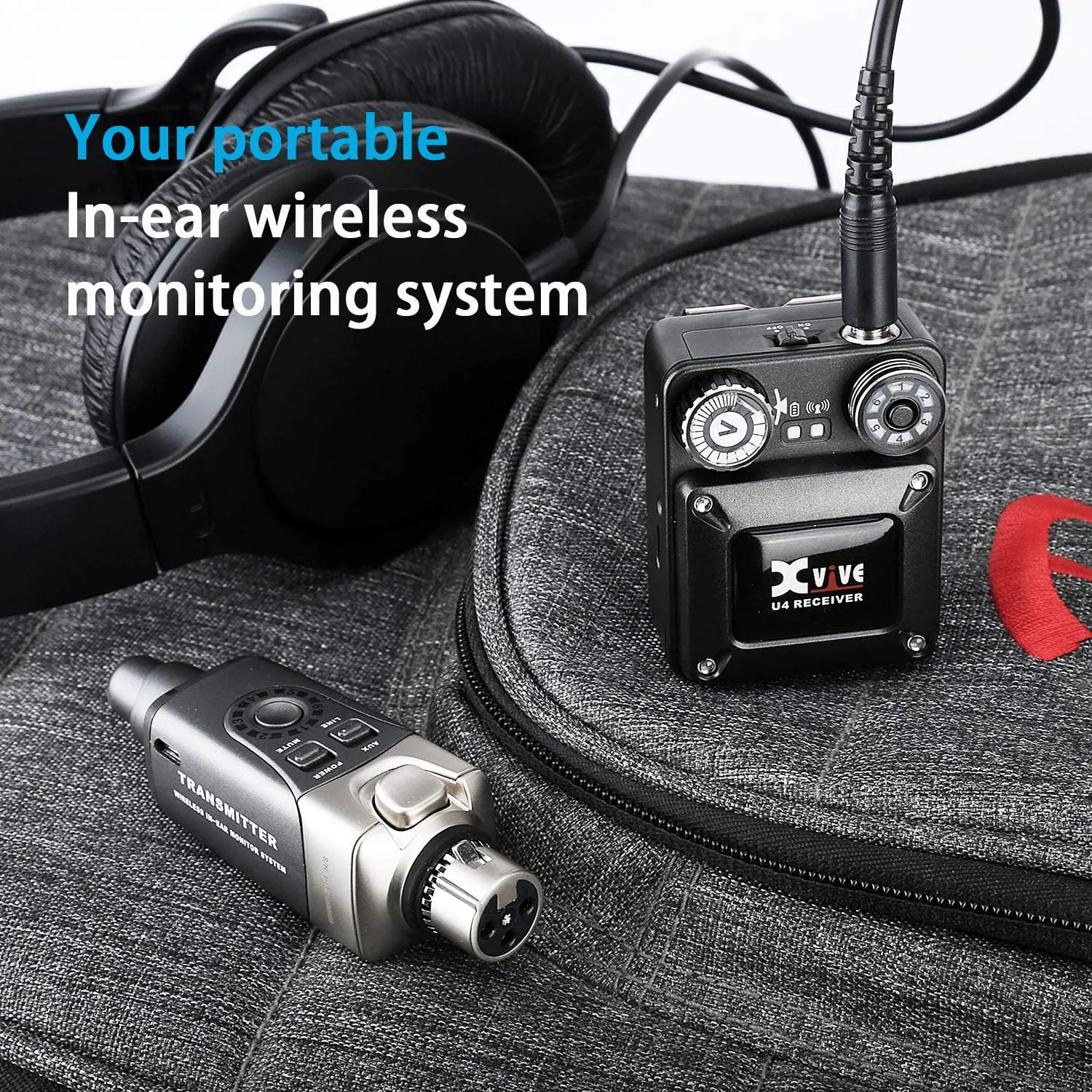 Xvive In-Ear Monitor Wireless System - 1x Transmitter & 2x Receivers