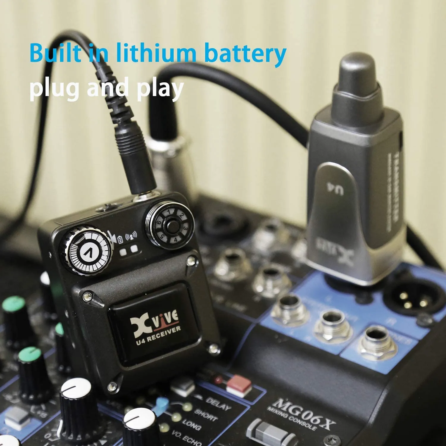 Xvive In-Ear Monitor Wireless System - 1x Transmitter & 2x Receivers