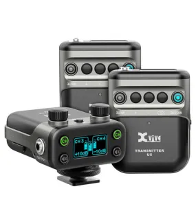 Xvive U5T2 Dual Channel Lavalier Microphone Wireless System for DSLR Cams